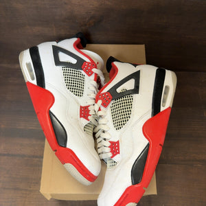 Jordan 4 Retro Fire Red (2020) Size 11.5 (Pre-Owned) - Image 2