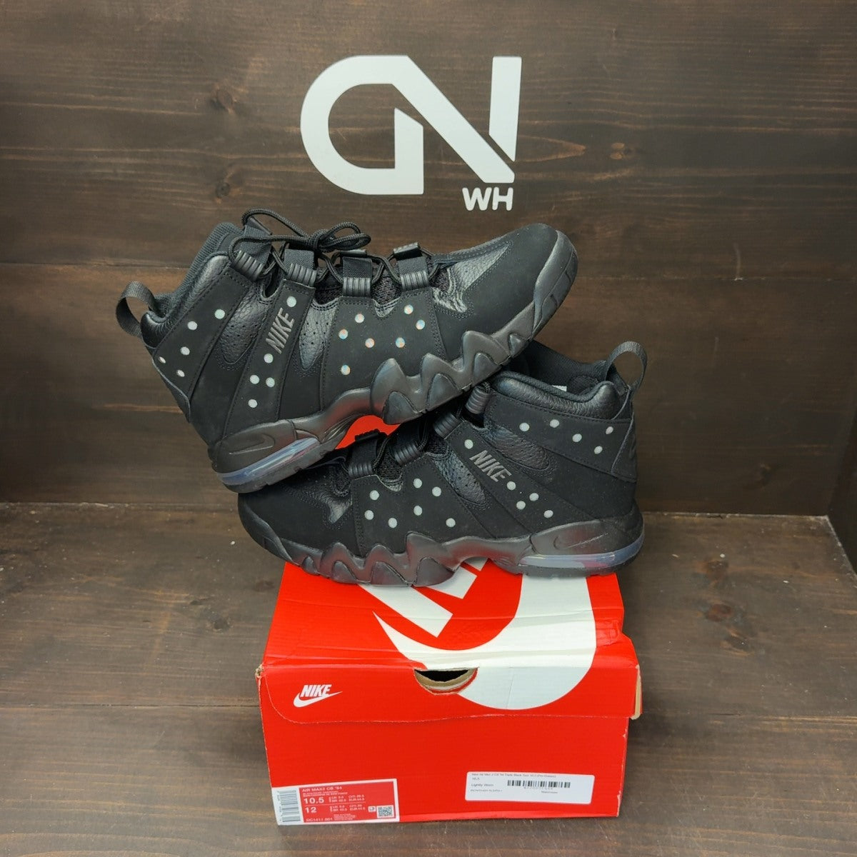 Nike Air Max 2 CB '94 Triple Black - Image 9
