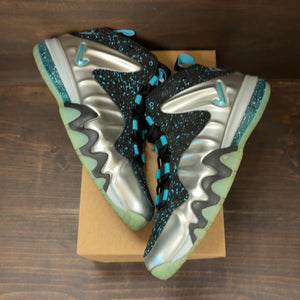 Nike Barkley Posite Max Metallic Silver Gamma Blue Size 13 (Pre-Owned) - Image 2