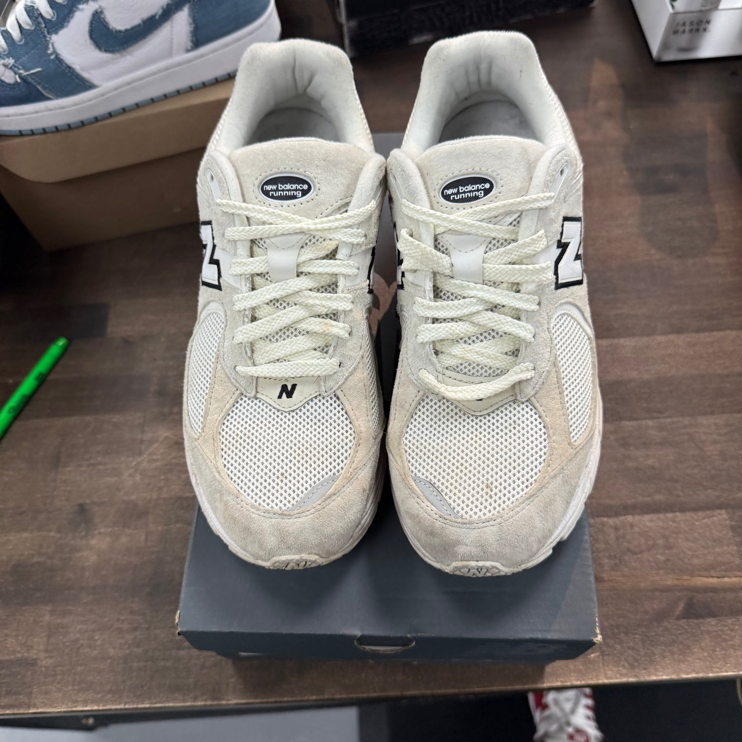 Cream White New Balance 2002R (USED)