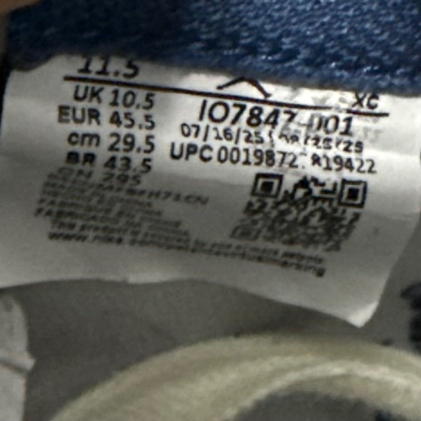 Jordan 1 Retro High OG SP Fragment x Union LA Sport Royal Size 11.5 (Pre-Owned) - aux