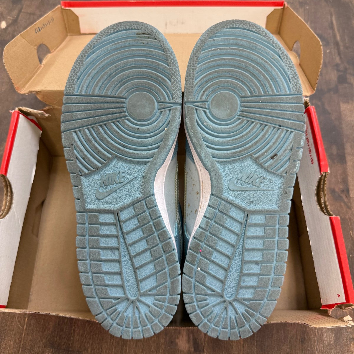 Nike Dunk Low Clear Blue Swoosh (GS) Size 6.5Y (Pre-Owned) - Image 6