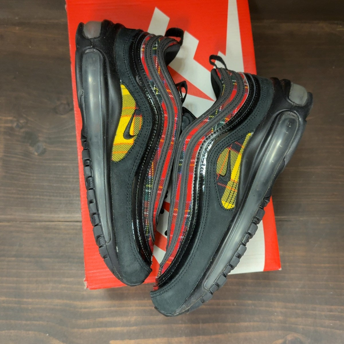 Nike Air Max 97 Tartan Black (Women's) Size 7W (Pre-Owned) - Image 2