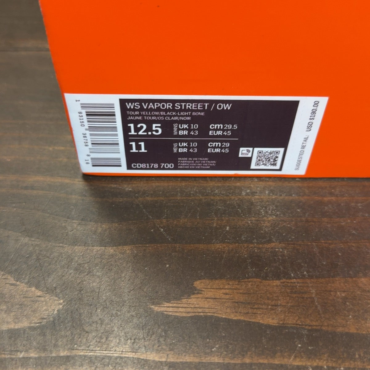 Nike Vapor Street Off-White Tour Yellow (Women's) - Image 8
