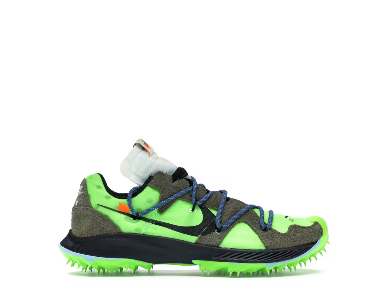 Off-White Electric Green Nike Zoom Terra Kiger 5 (W)