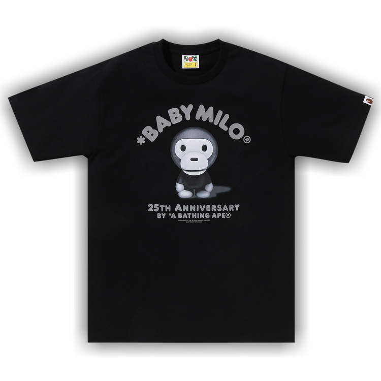 BAPE Baby Milo 25th Anniversary Photo Tee 'Black'