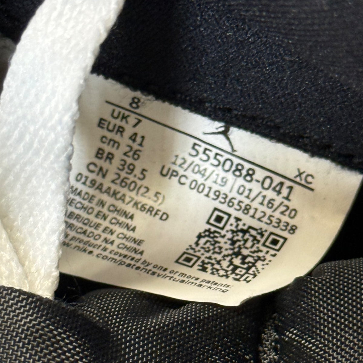 Jordan 1 Retro High Royal Toe Size 8 (Pre-Owned) - Image 9