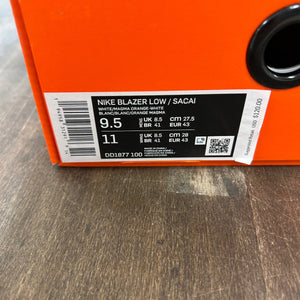 Nike Blazer Low sacai White Magma Orange - Image 6