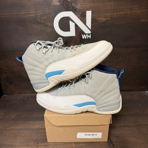 Jordan 12 Retro Grey University Blue Size 11 (Pre-Owned) - Image 1