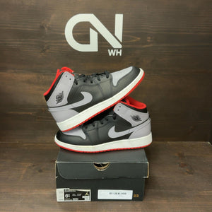 Jordan 1 Mid Bred Shadow (GS) - Image 1