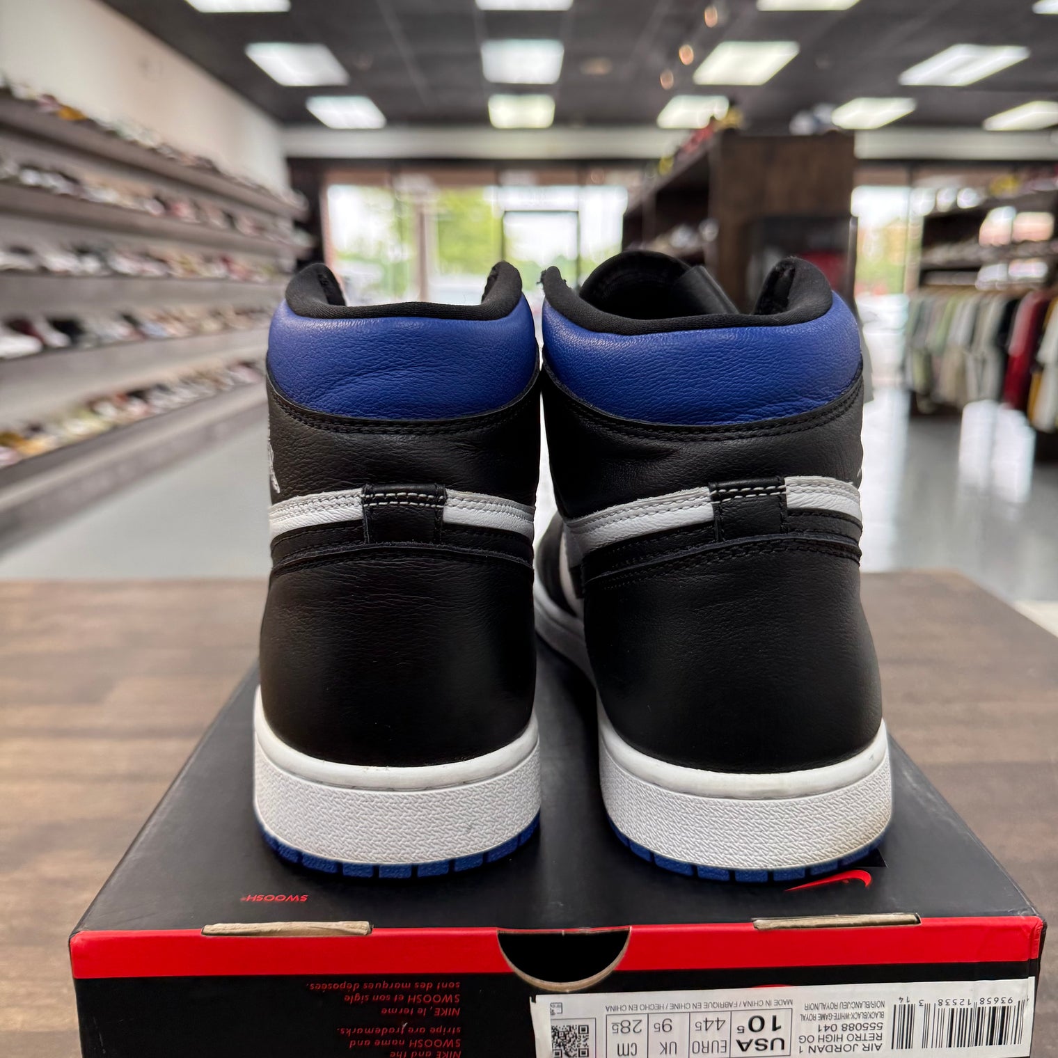 Royal Toe Jordan 1 High (USED,No Lid)