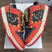 Nike ID N7 Red Black Dunk Low (USED)