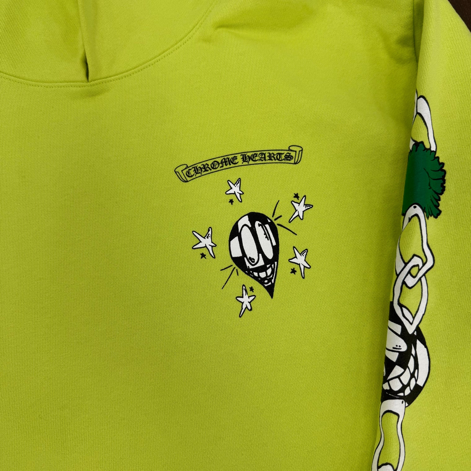 Matty Boy X Chrome Hearts Link Hoodie Lime (USED)