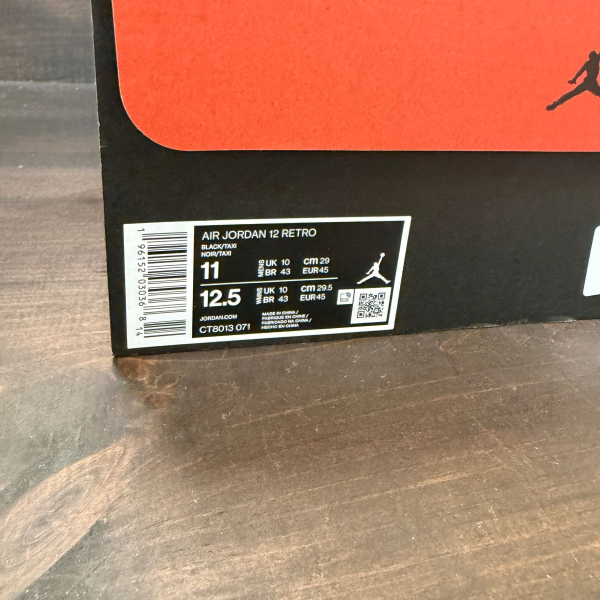 Jordan 12 Retro Black Taxi - Image 7