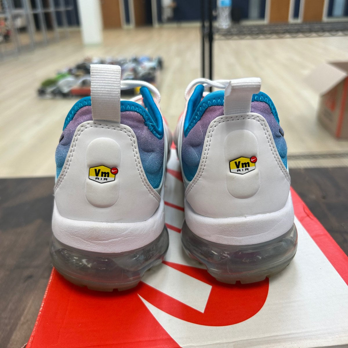 Nike Air VaporMax Plus Lava Glow Blue Lagoon (Women's) - Image 4