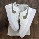 Nike Air Force 1 Low '07 White Neutral Olive Size 11 (Pre-Owned) - Image 1