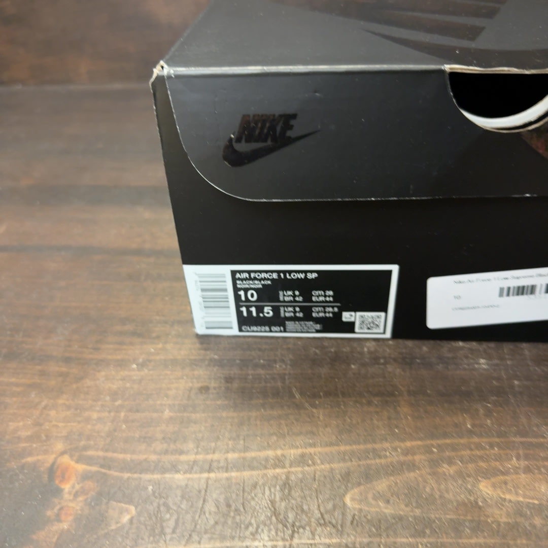 Nike Air Force 1 Low Supreme Black - Image 7