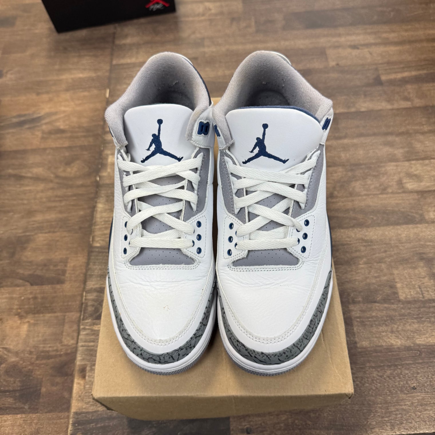 Midnight Navy Jordan 3 Retro (USED, No Box)