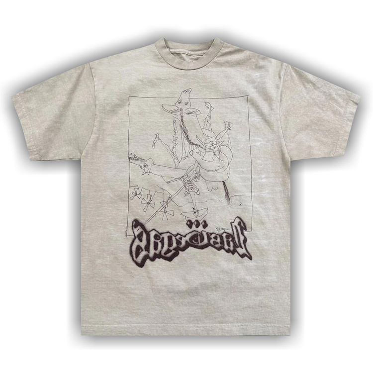 Cactus Jack by Travis Scott x Ralph Seadman Sketch Tee 'Grey'