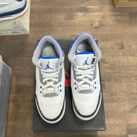 Racer Blue Jordan 3 Retro (GS) (USED, No Insoles)