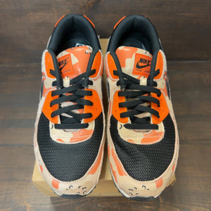 Nike Air Max 90 Premium Bio Beige Safety Orange Camo Size 13 (Pre-Owned) - Image 3
