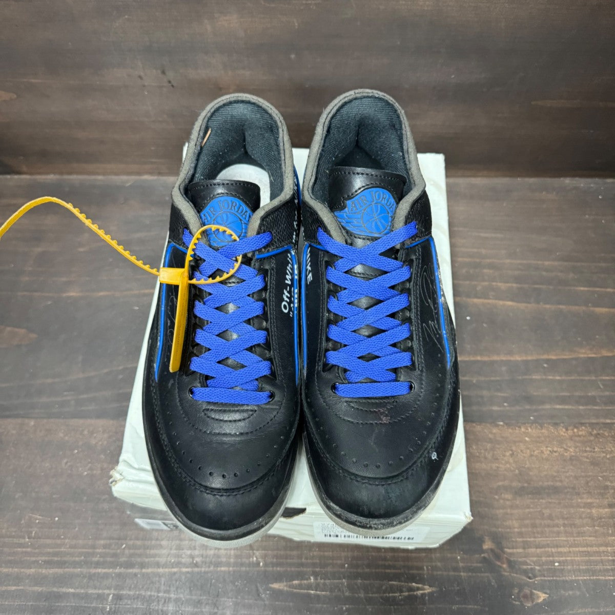 Jordan 2 Retro Low SP Off-White Black Blue - Image 3