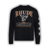 Rhude Cambridge State Champs Long-Sleeve Tee 'Vintage Black'