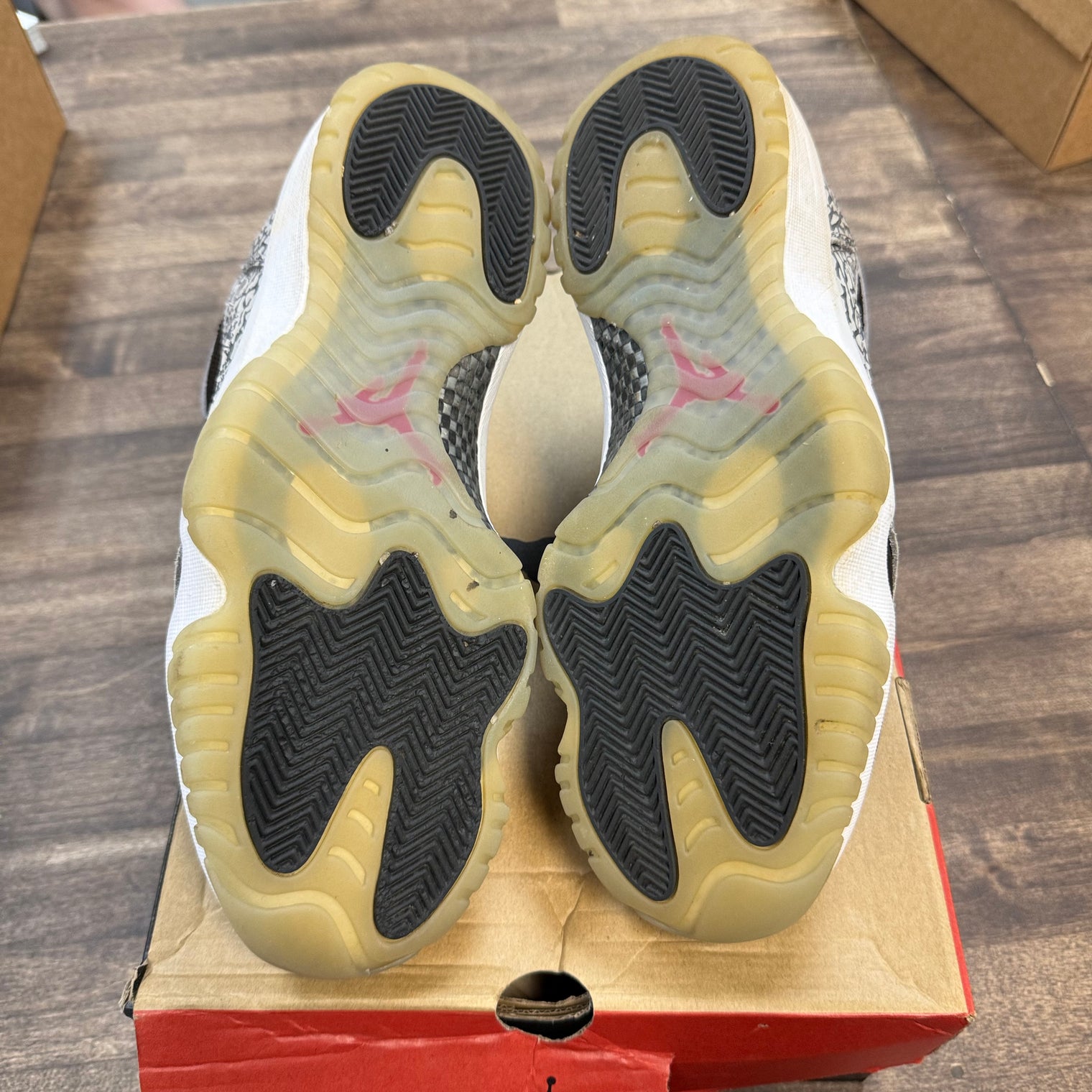 Black Cement Jordan 11 Low IE (USED, Replacement Box)
