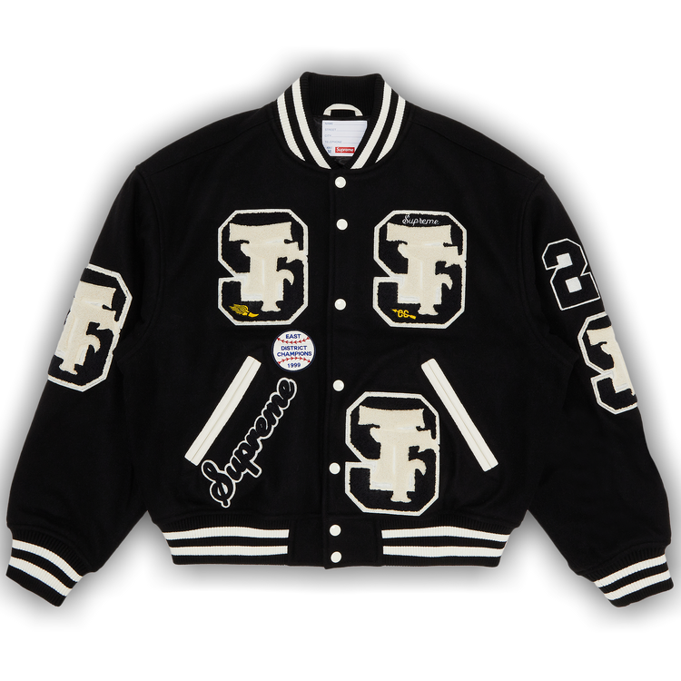 Supreme Drill Team Varsity Jacket 'Black'