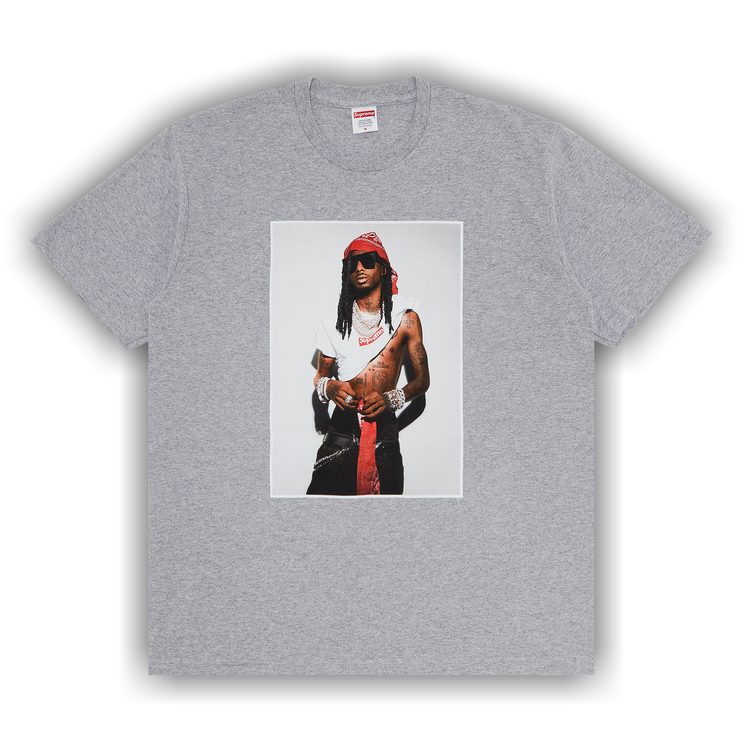 Supreme Playboi Carti Tee 'Heather Grey'