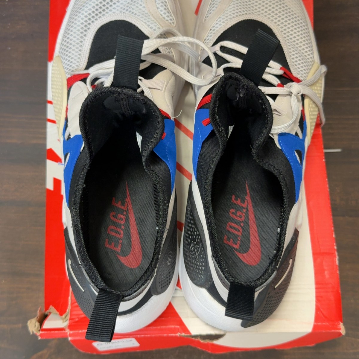 Nike Huarache Edge Txt White University Red Volt Black Size 14 (Pre-Owned) - Image 5