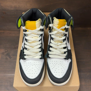 Jordan 1 Retro High White Black Volt University Gold (GS) Size 6Y (Pre-Owned) - Image 3