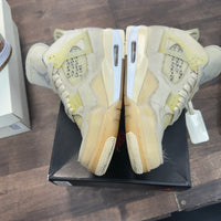 (W) Off-White Sail Jordan 4 (USED)