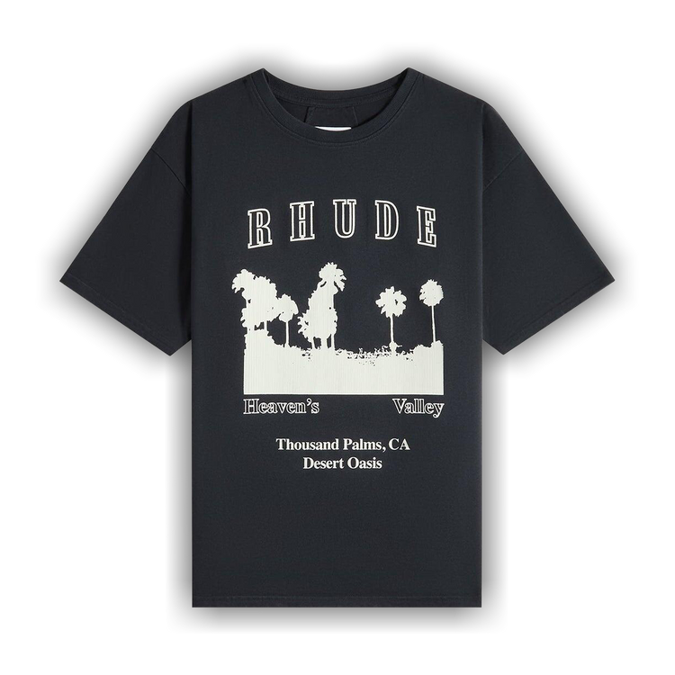 Rhude Thousand Palms Tee 'Vintage Black/White'