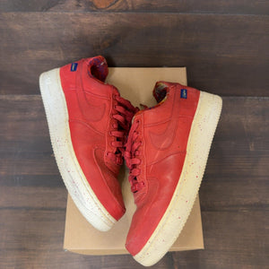 BKLYN BRED Nike Air Force 1 Red NIke ID Size 10.5 (Pre-Owned) - Image 2