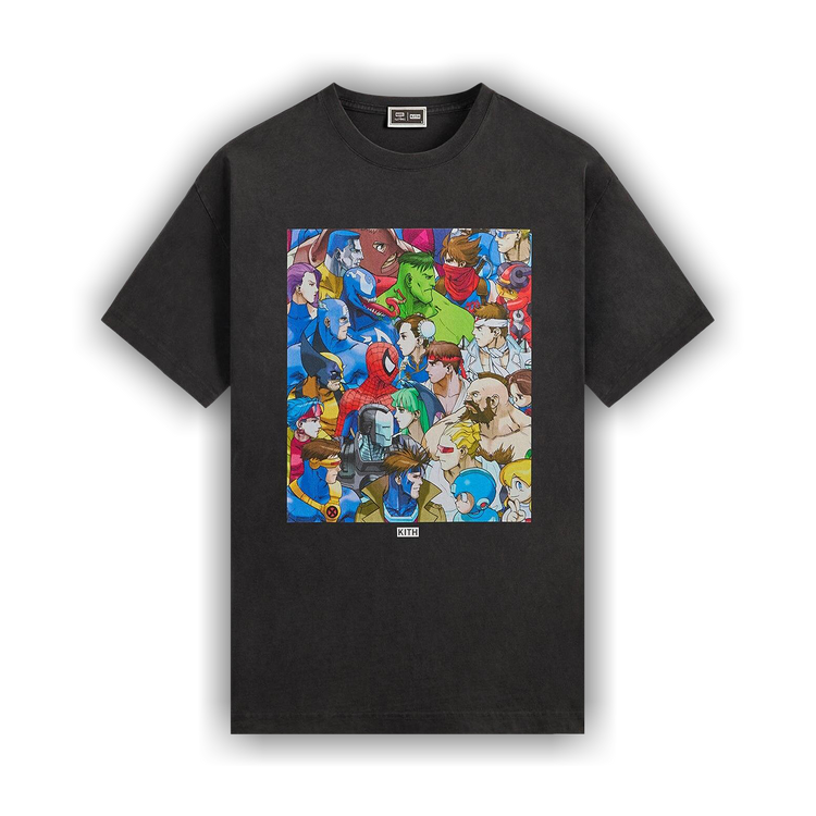 Kith x Marvel vs. Capcom Clash Of Super Heroes Vintage Tee 'Black'