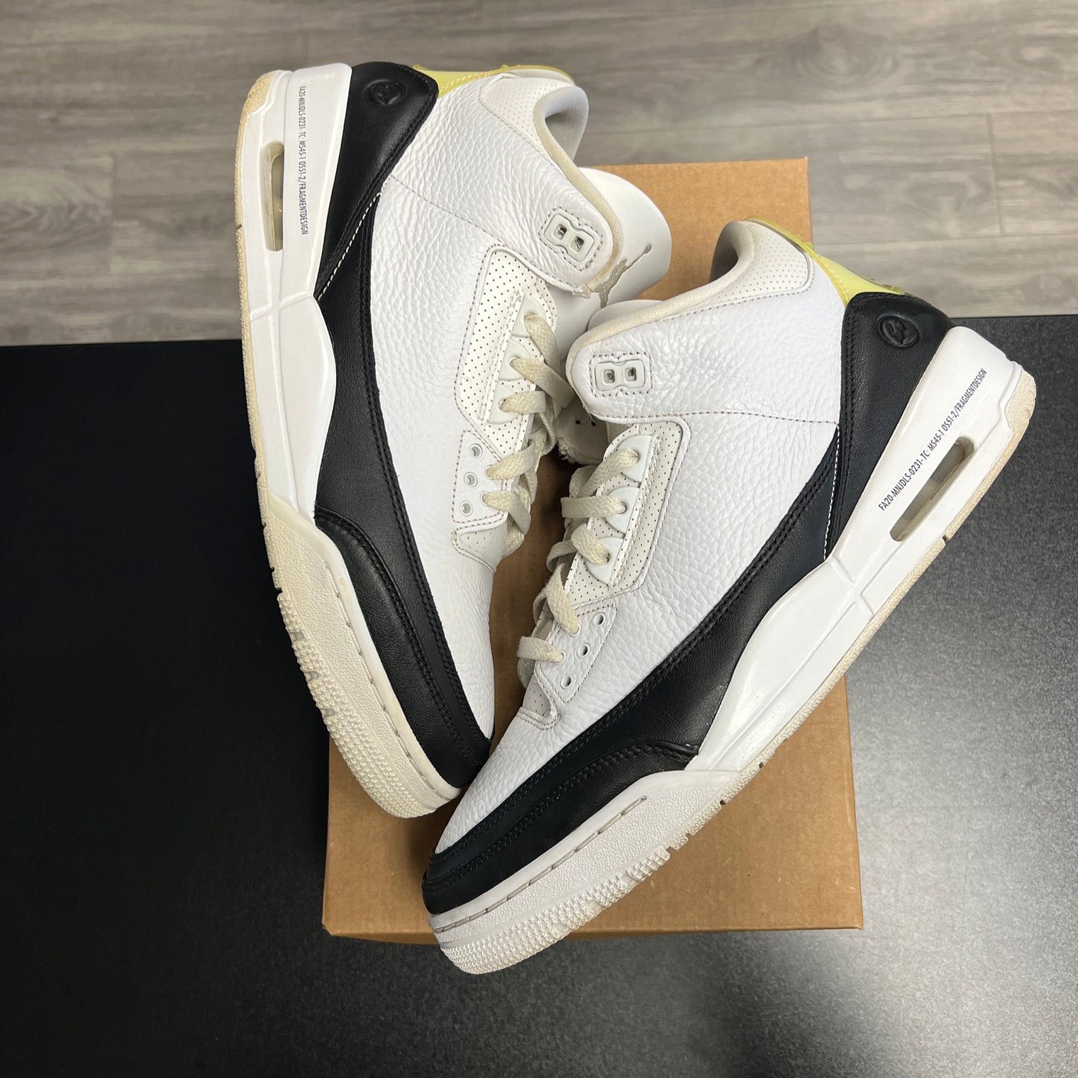 Jordan 3 Retro SP x Fragment Design Mid White (USED, no box)