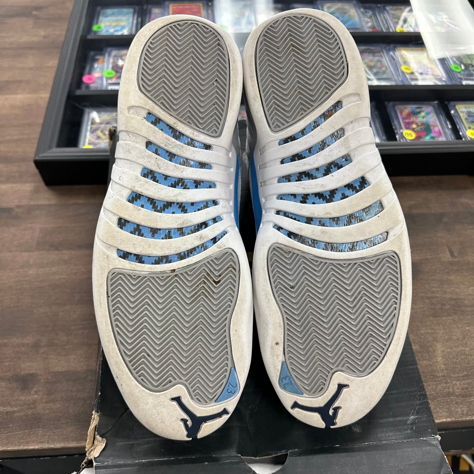 Grey University Blue Jordan 12 (USED, Replacement Box)