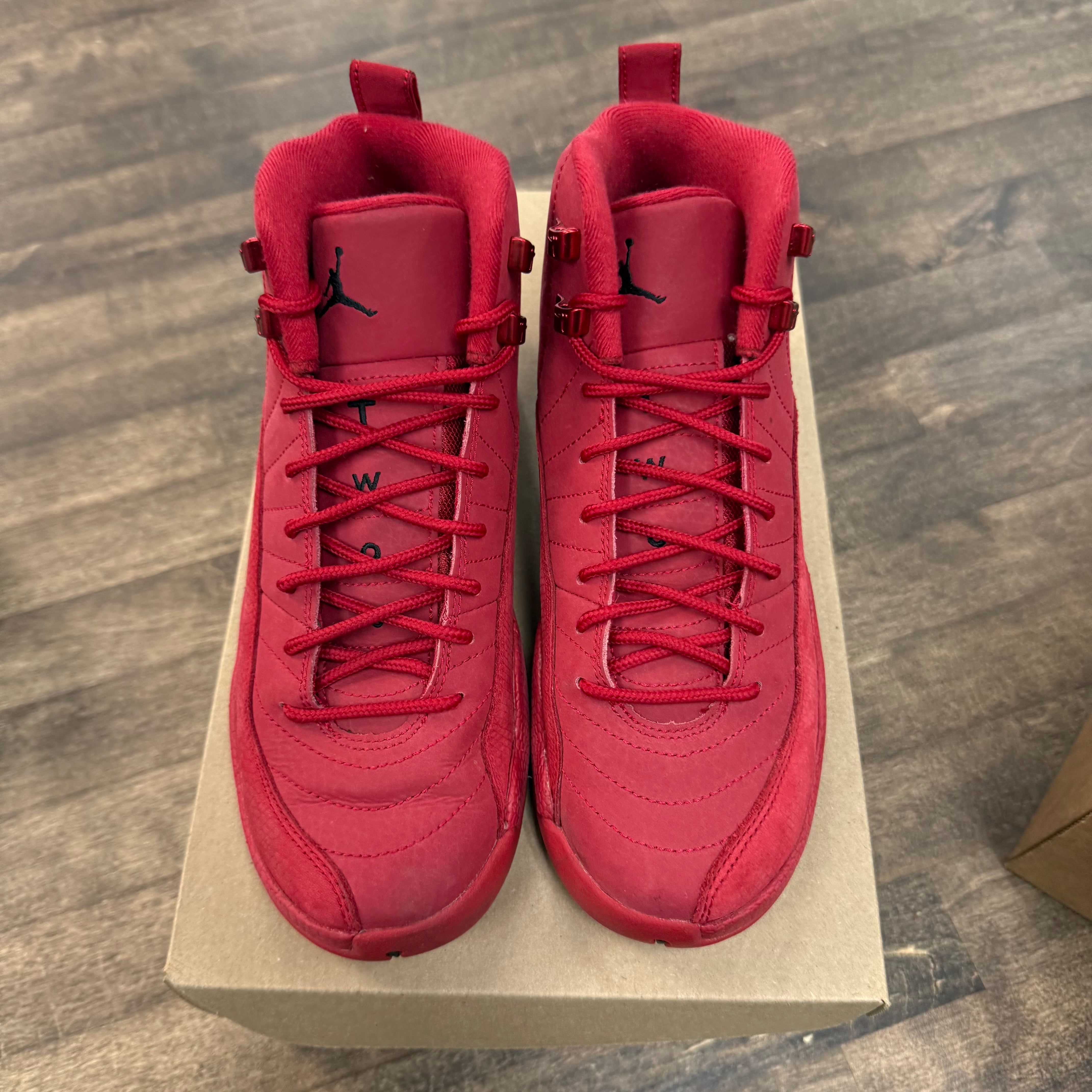 Jordan Gym Red Jordan 12 Retro (GS) (2018) (USED, No Box) Size 6.5Y (Pre-Owned) - Image 2