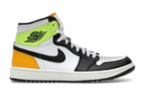 Jordan 1 Retro High Golf White University Gold Volt Black