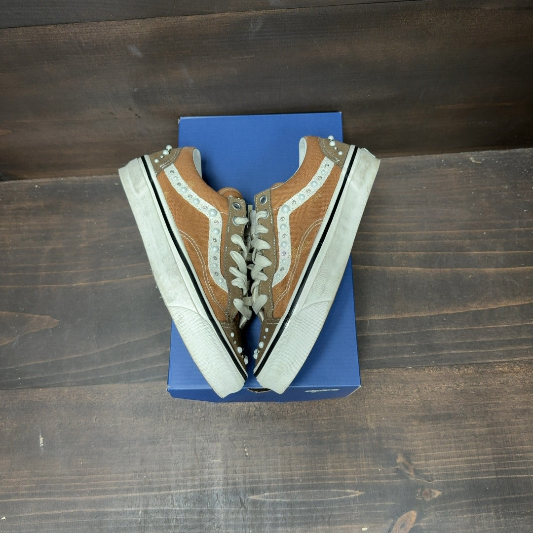 Vans LX Old Skool 36 Pearlized Pack Vintage Cocoa Brown Size 5.5 (Pre-Owned) - Image 3