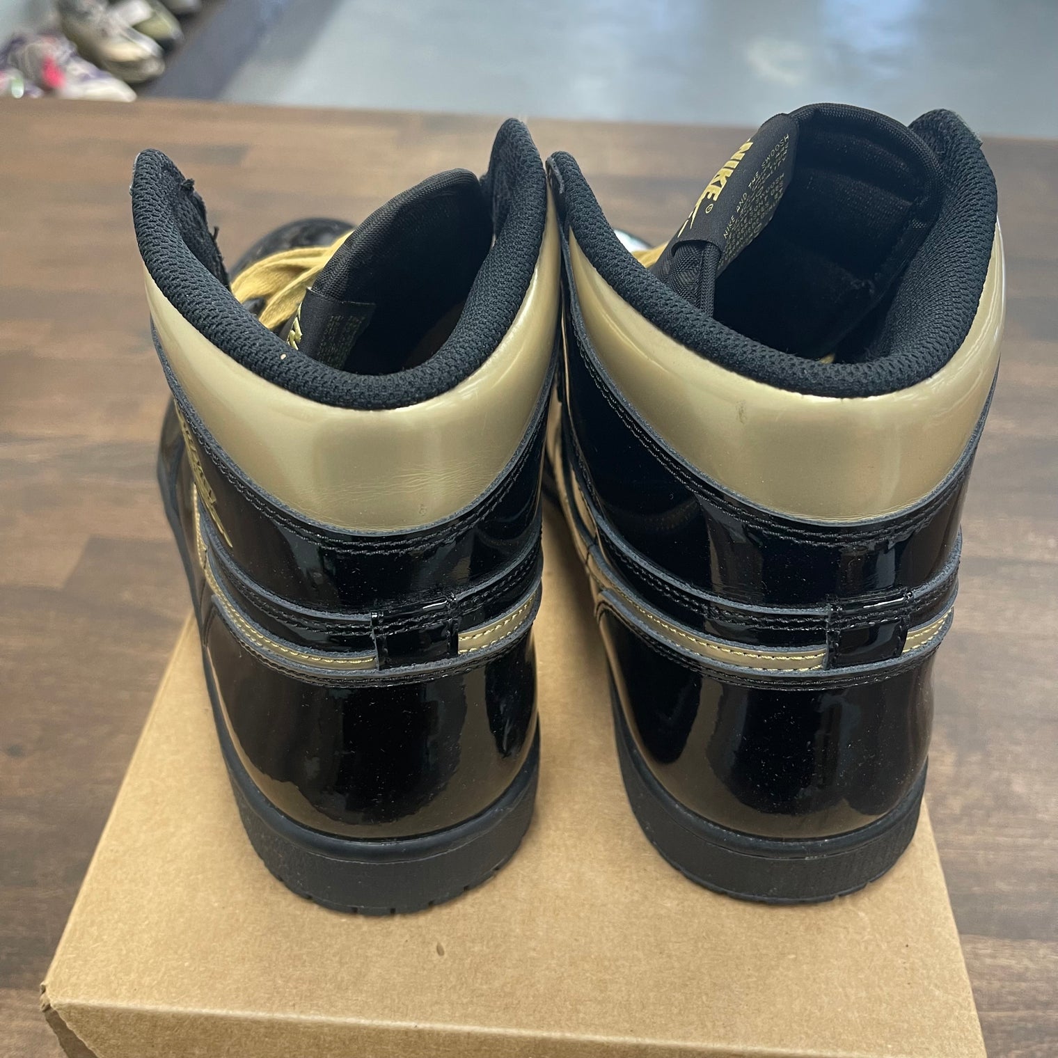 Black Metallic Gold Jordan 1 High (USED, No Box)