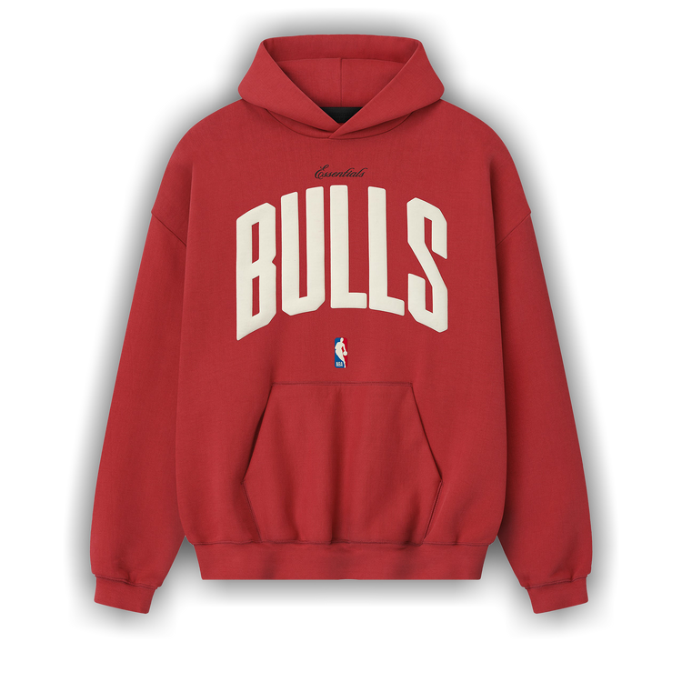 Fear of God Essentials Bulls 90s Hoodie 'Red'