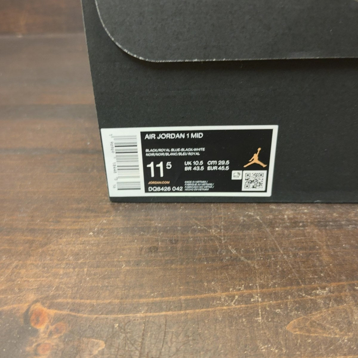 Jordan 1 Mid Black Royal Blue - Image 7