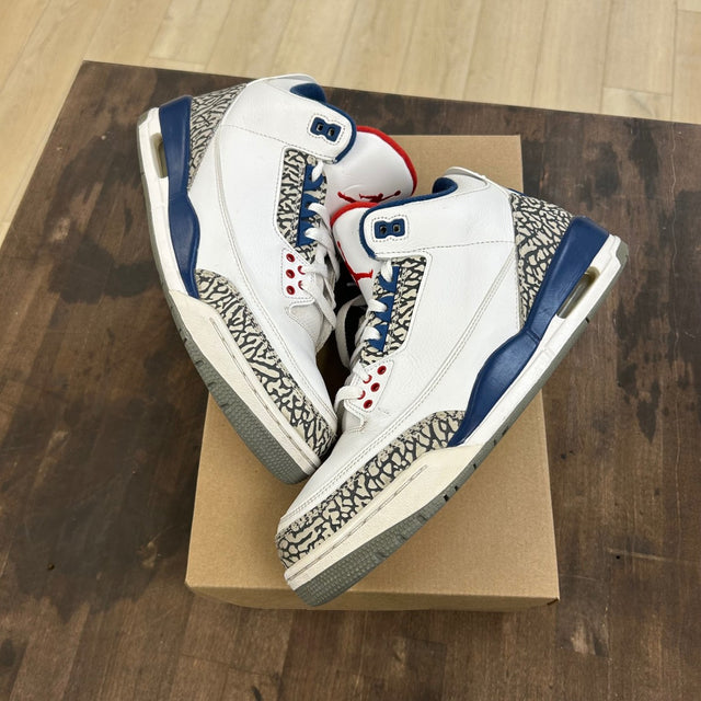 Jordan 3 Retro True Blue (2016) Size 10 (Pre-Owned) - Image 1