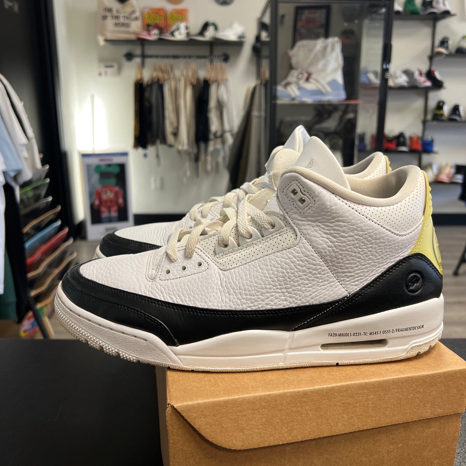 Jordan 3 Retro SP x Fragment Design Mid White (USED, no box)