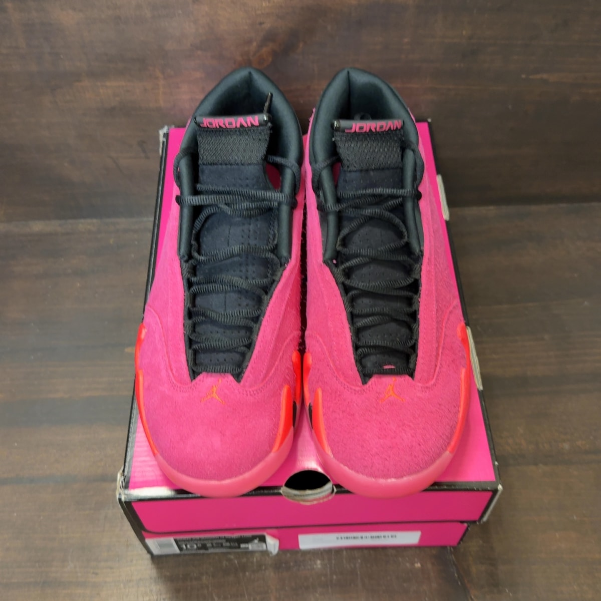 Jordan 14 Retro Low Shocking Pink (Women's) - Image 3
