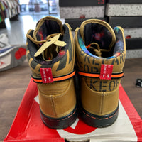 All-Star Galaxy Gold Nike Dunk High (USED, Replacement Box)