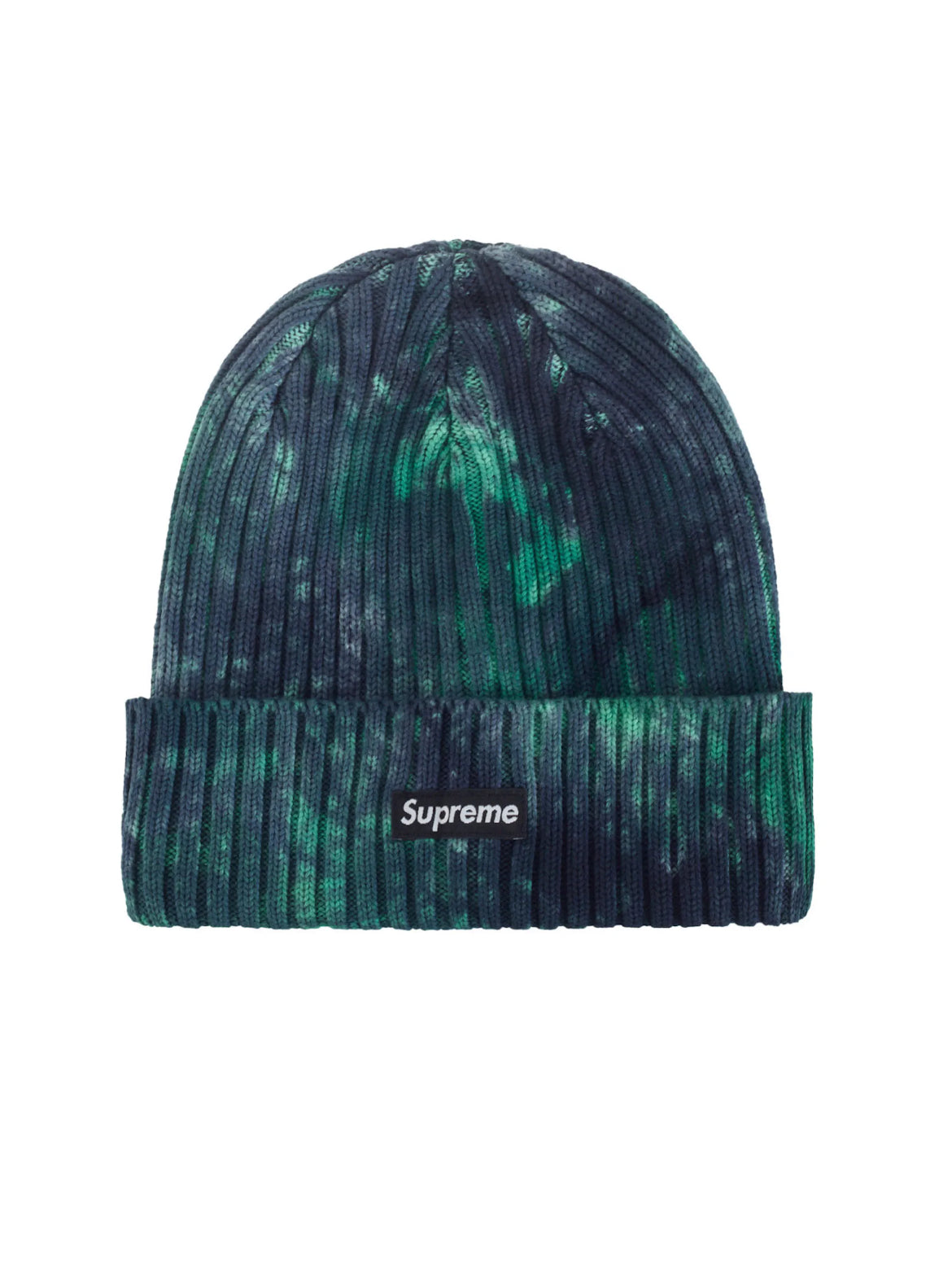 Supreme Overdyed Beanie Splatter Green (SS24)