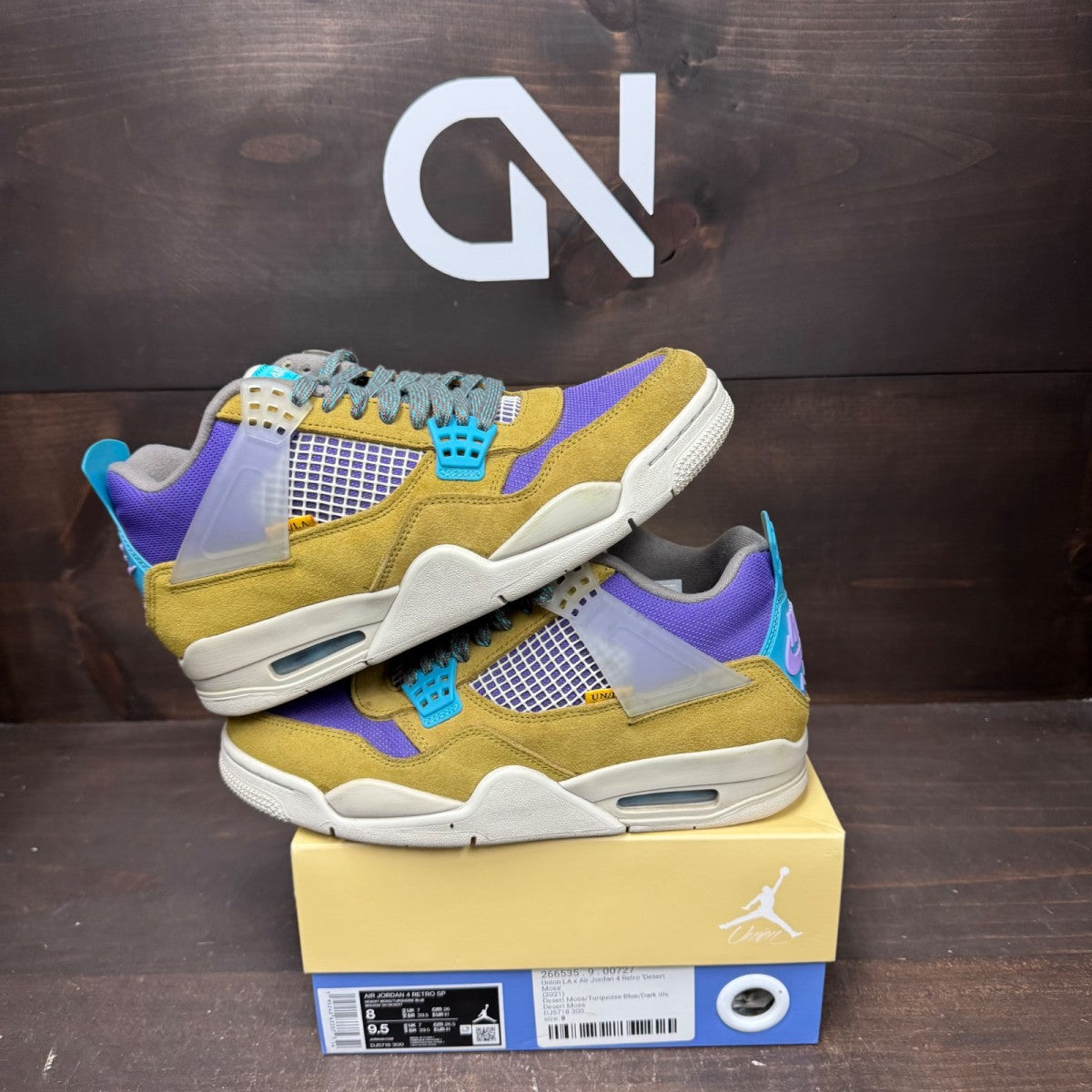 Jordan 4 Retro SP 30th Anniversary Union Desert Moss - Image 1
